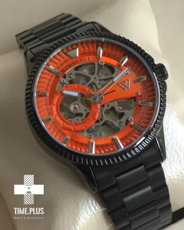 ساعت مچی مردانه ویمبرلی مدل WB-AS326G-Q صفحه اسکلتون, نارنجی