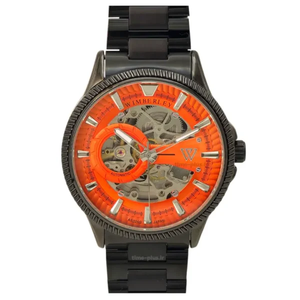 ساعت مچی مردانه ویمبرلی مدل WB-AS326G-Q صفحه اسکلتون, نارنجی