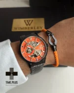 ساعت مچی مردانه ویمبرلی مدل WB-AS326G-Q صفحه اسکلتون, نارنجی