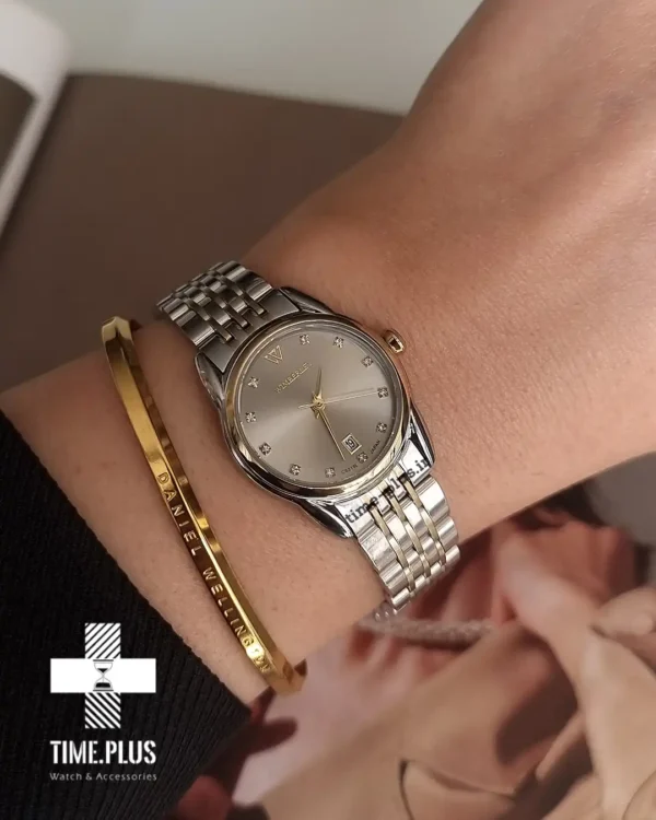 ساعت مچی زنانه ویمبرلی مدل WB-CS319L-P نقره ای و طلایی