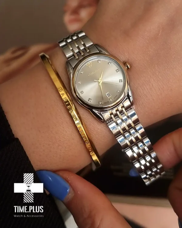 ساعت مچی زنانه ویمبرلی مدل WB-CS319L-P نقره ای و طلایی