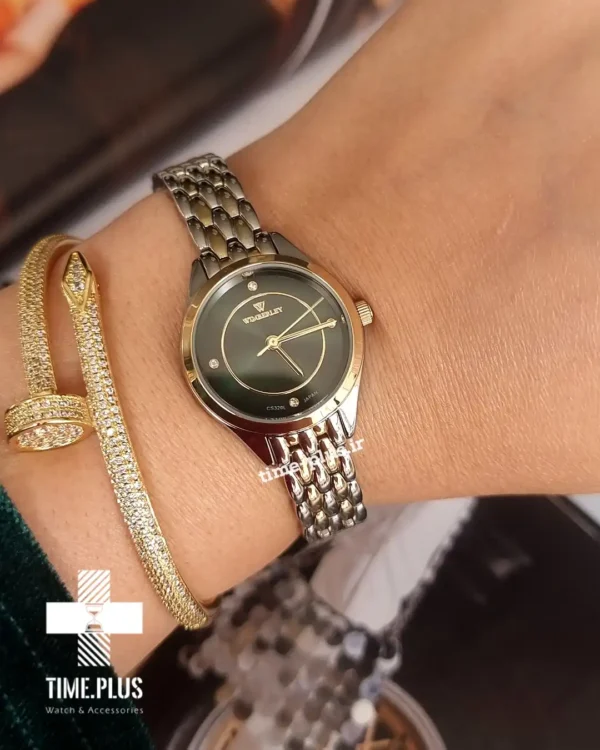 ساعت مچی زنانه ویمبرلی مدل WB-CS320L-F نقره ای و طلایی