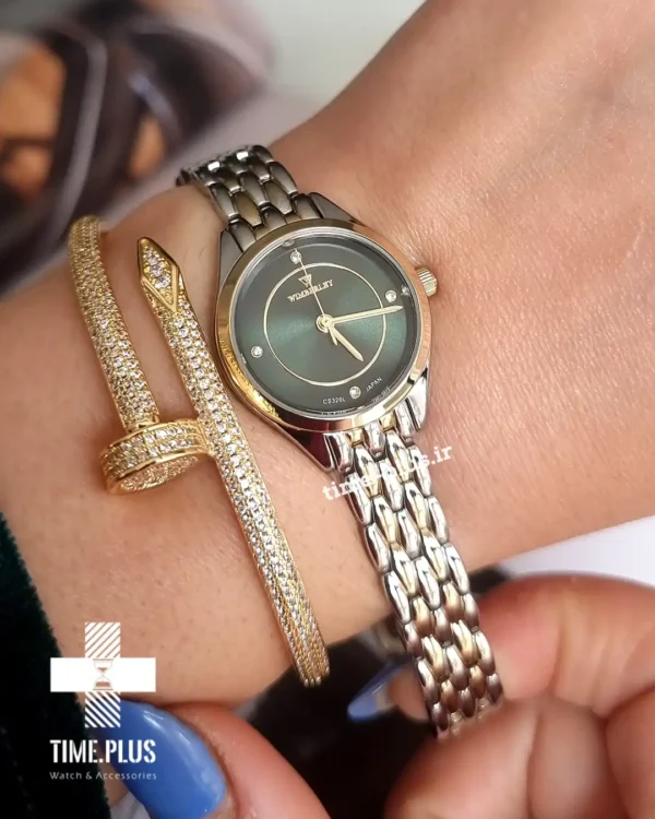 ساعت مچی زنانه ویمبرلی مدل WB-CS320L-F نقره ای و طلایی