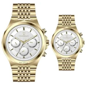 ساعت مچی ست زنانه و مردانه ویمبرلی مدل زنانه: WB-SS116L-M, مردانه: WB-SS116G-M سفید