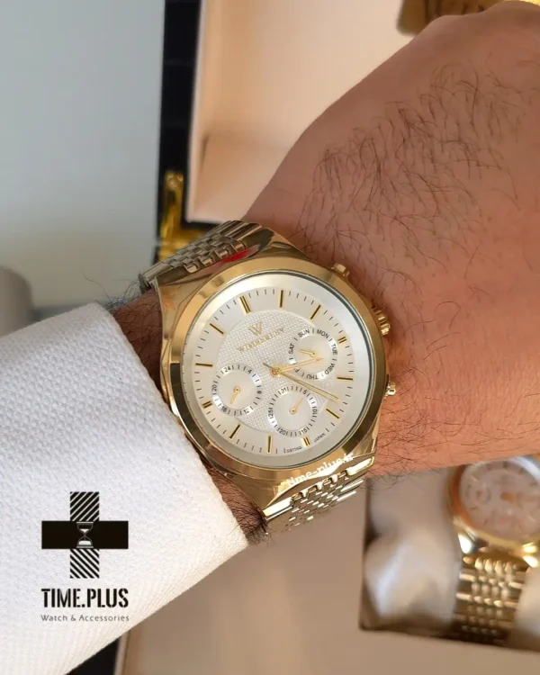 ساعت مچی ست زنانه و مردانه ویمبرلی مدل زنانه: WB-SS116L-M, مردانه: WB-SS116G-M سفید