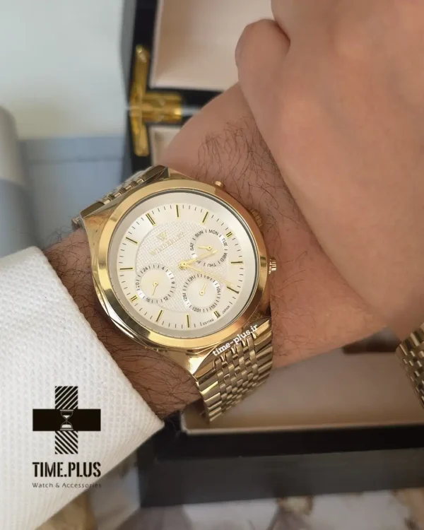 ساعت مچی ست زنانه و مردانه ویمبرلی مدل زنانه: WB-SS116L-M, مردانه: WB-SS116G-M سفید