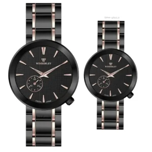 ساعت مچی ست زنانه و مردانه ویمبرلی مدل زنانه : WB-CS224L-R, مردانه : WB-CS224G-R مشکی