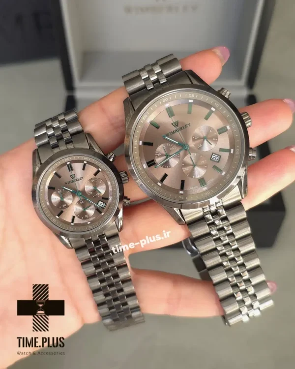 ساعت مچی ست زنانه و مردانه ویمبرلی مدل زنانه: WB-SS230L-J, مردانه: WB-SS230G-J طوسی