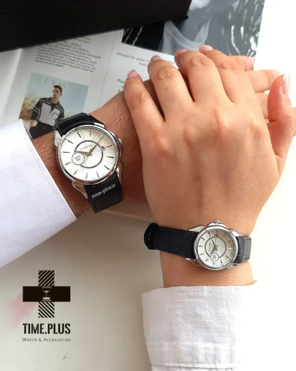 ساعت مچی ست زنانه و مردانه ویمبرلی مدل مدل زنانه: WB-CL232L-A, مدل مردانه: WB-CL232G-A نقره ای