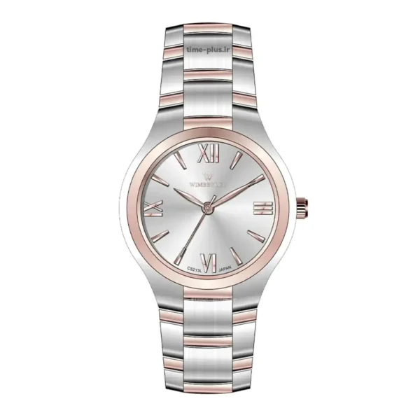 ساعت مچی زنانه ویمبرلی مدل WB-CS213L-T نقره ای و رزگلد