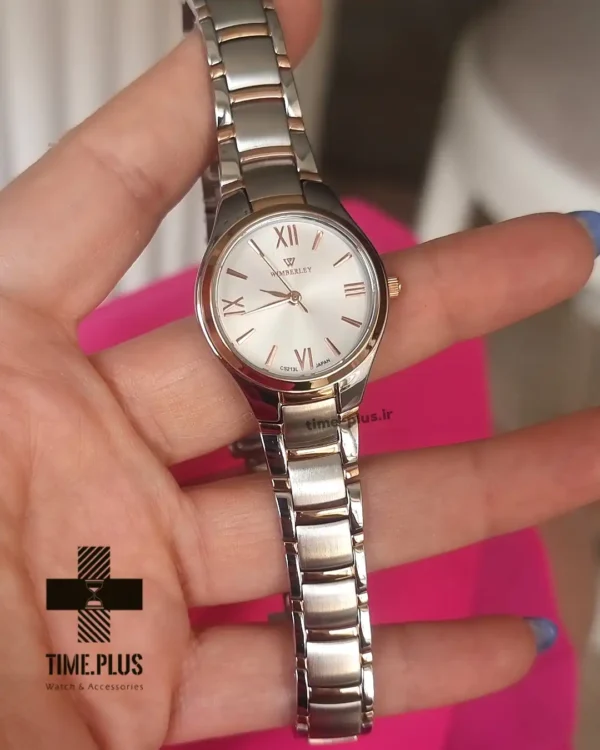 ساعت مچی زنانه ویمبرلی مدل WB-CS213L-T نقره ای و رزگلد