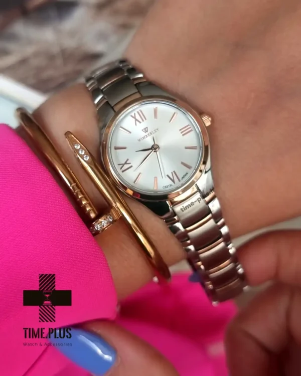 ساعت مچی زنانه ویمبرلی مدل WB-CS213L-T نقره ای و رزگلد