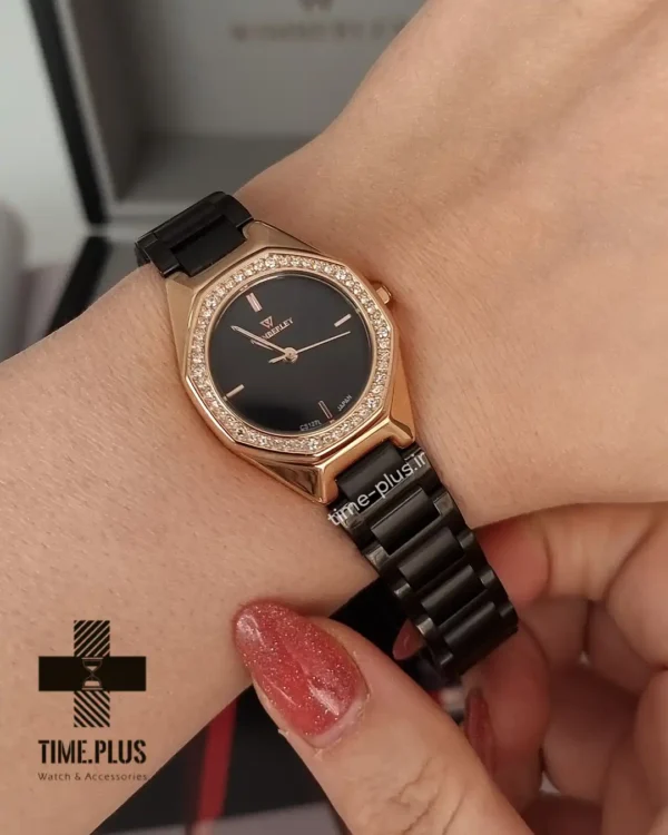 ساعت مچی زنانه ویمبرلی مدل WB-CS222L-L مشکی و رزگلد