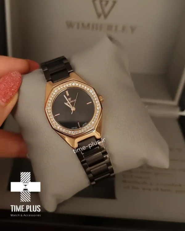 ساعت مچی زنانه ویمبرلی مدل WB-CS222L-L مشکی و رزگلد