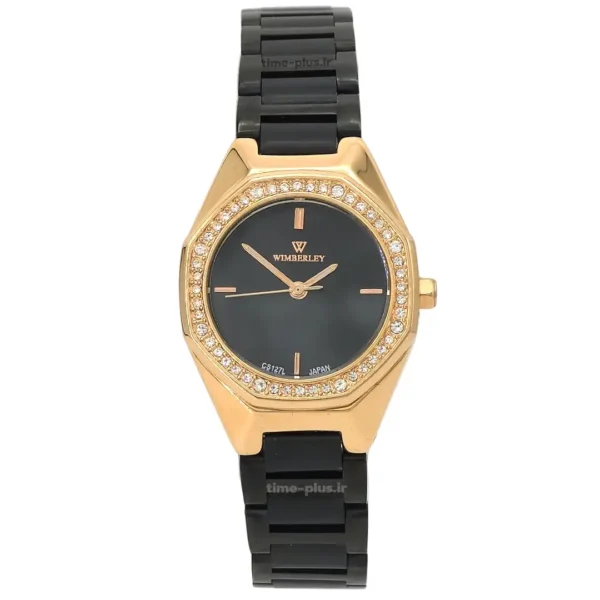 ساعت مچی زنانه ویمبرلی مدل WB-CS222L-L مشکی و رزگلد