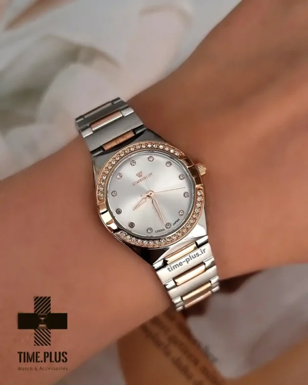 ساعت مچی زنانه ویمبرلی مدل WB-CS222L-P نقره ای و رزگلد