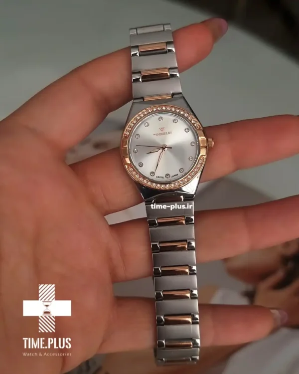 ساعت مچی زنانه ویمبرلی مدل WB-CS222L-P نقره ای و رزگلد