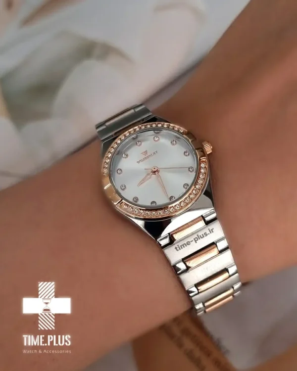 ساعت مچی زنانه ویمبرلی مدل WB-CS222L-P نقره ای و رزگلد