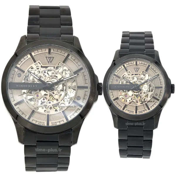 ساعت مچی ست زنانه و مردانه ویمبرلی مدل مدل ساعت زنانه: WB-AS316L-S, مدل ساعت مردانه: WB-AS316G-S طوسی