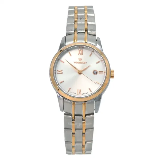 ساعت مچی زنانه ویمبرلی مدل WB-CS110L-K نقره ای و رزگلد