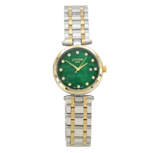 ساعت مچی زنانه سیتی زن مدل تیسوتی تقویم 3 نقره ای طلایی