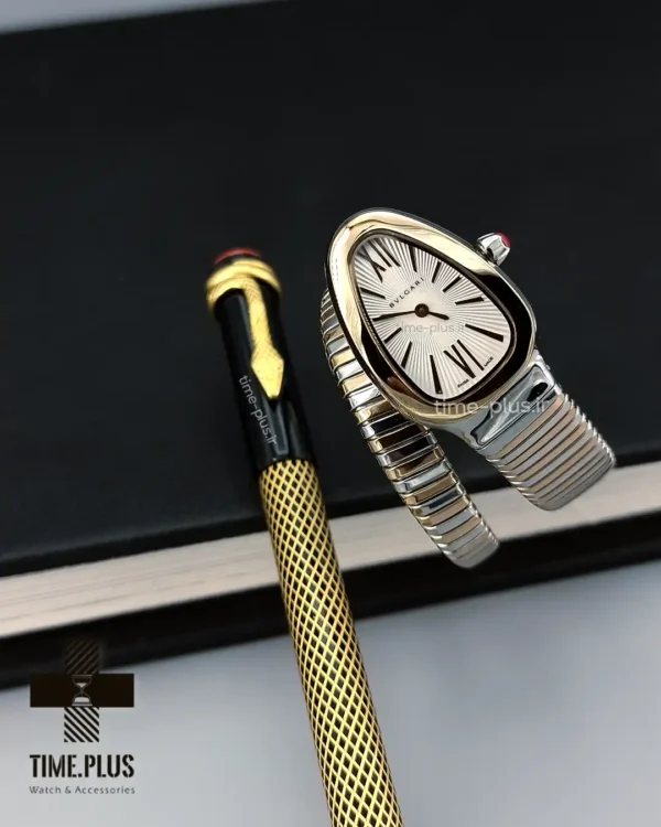 ساعت مچی زنانه بولگاری نقره ای و رزگلد