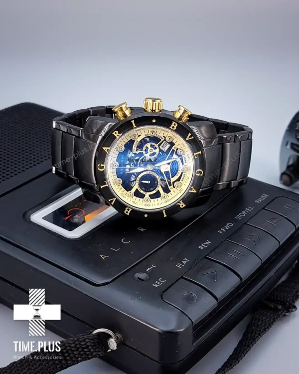 ساعت مچی مردانه بولگاری مشکی مات