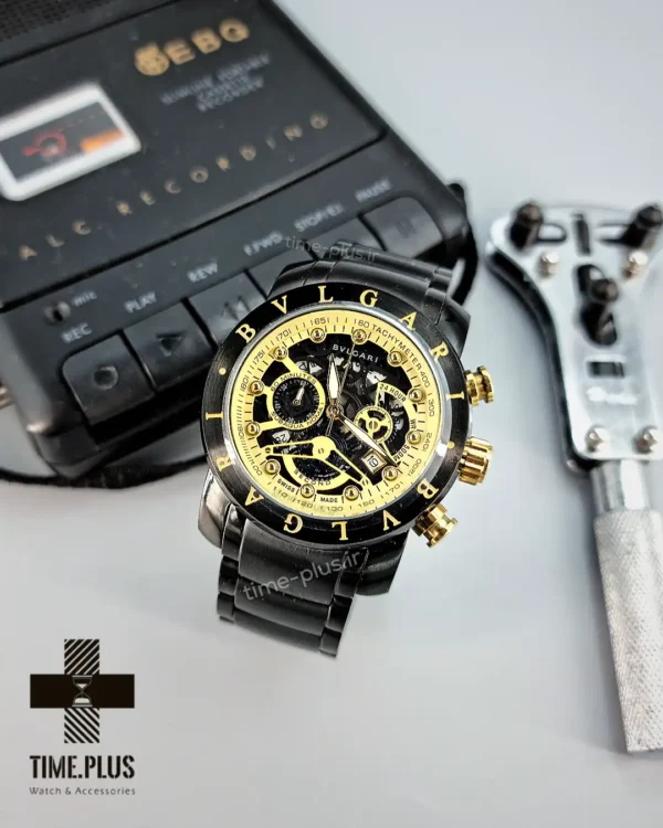 ساعت مچی مردانه بولگاری مشکی مات