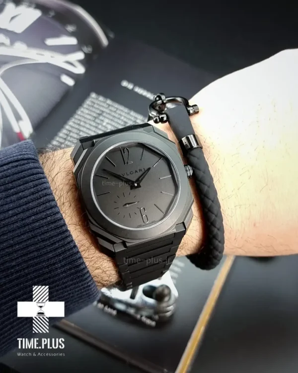 ساعت مچی مردانه بولگاری مشکی مات