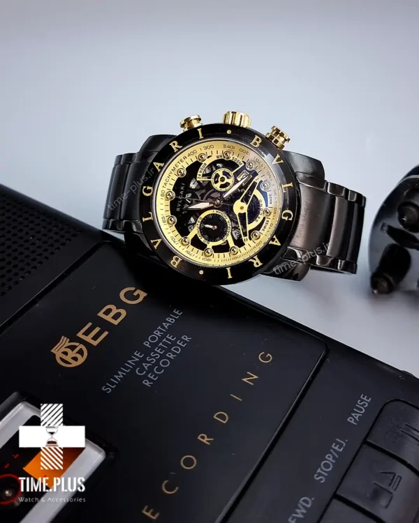 ساعت مچی مردانه بولگاری مشکی مات