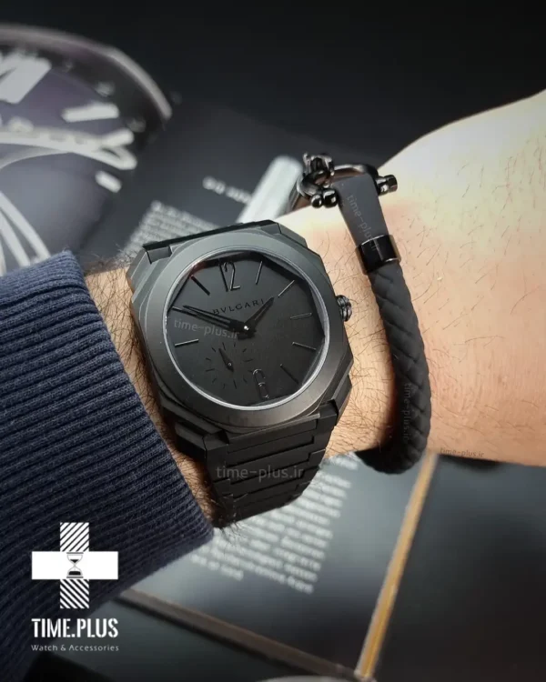 ساعت مچی مردانه بولگاری مشکی مات