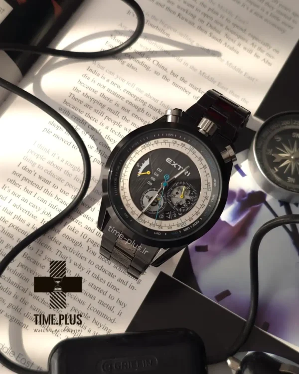 ساعت مچی مردانه اکستری مدل X7002 C مشکی و نقره ای