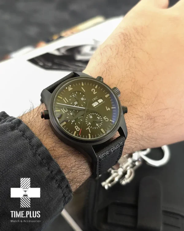 ساعت مچی مردانه iwc مدل Top Gun مشکی