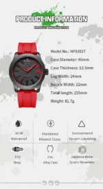 ساعت مچی مردانه نیوی فورس مدل NF9202t مشکی