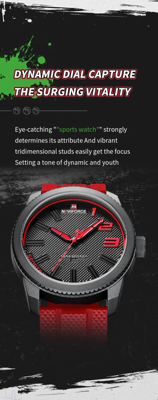 ساعت مچی مردانه نیوی فورس مدل NF9202t مشکی