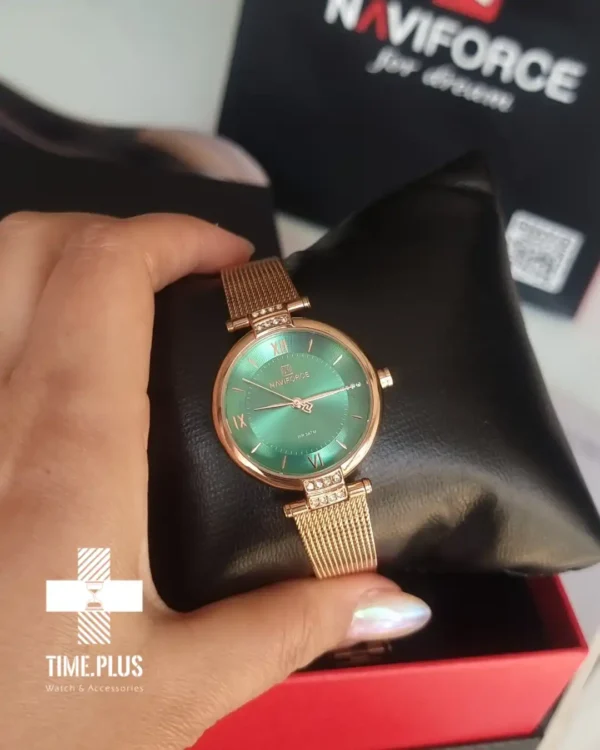 ساعت مچی زنانه نیوی فورس مدل NF5019 رزگلد