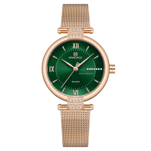 ساعت مچی زنانه نیوی فورس مدل NF5019 رزگلد