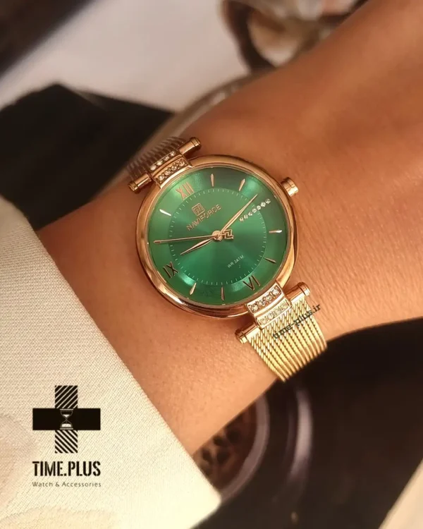 ساعت مچی زنانه نیوی فورس مدل NF5019 رزگلد