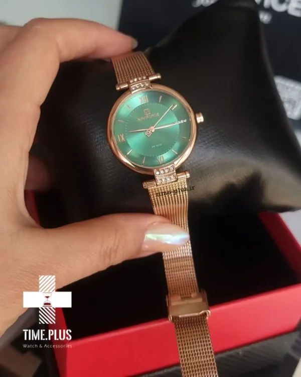 ساعت مچی زنانه نیوی فورس مدل NF5019 رزگلد