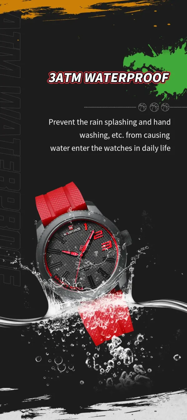 ساعت مچی مردانه نیوی فورس مدل NF9202t مشکی