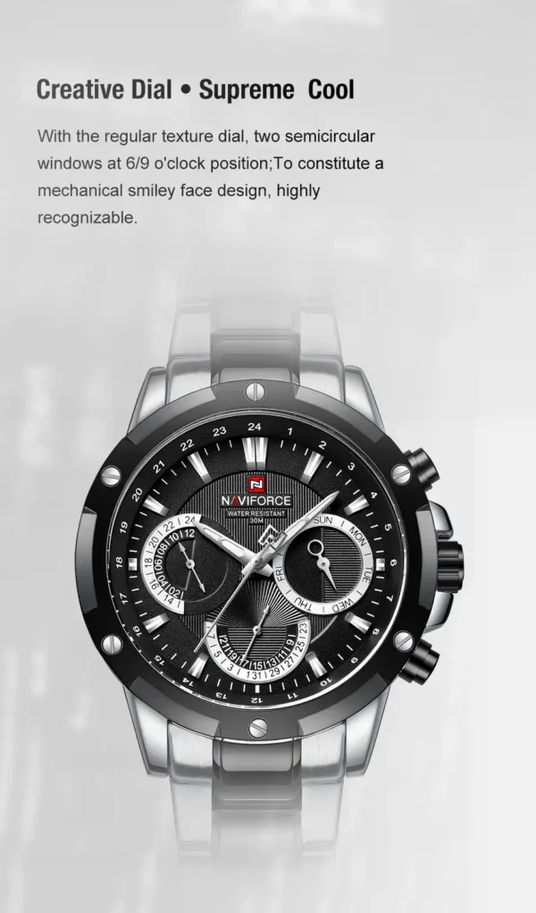 ساعت مچی مردانه نیوی فورس مدل NF9196 مشکی