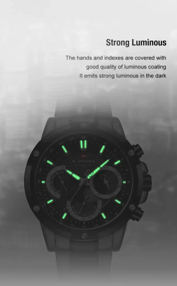 ساعت مچی مردانه نیوی فورس مدل NF9196 مشکی