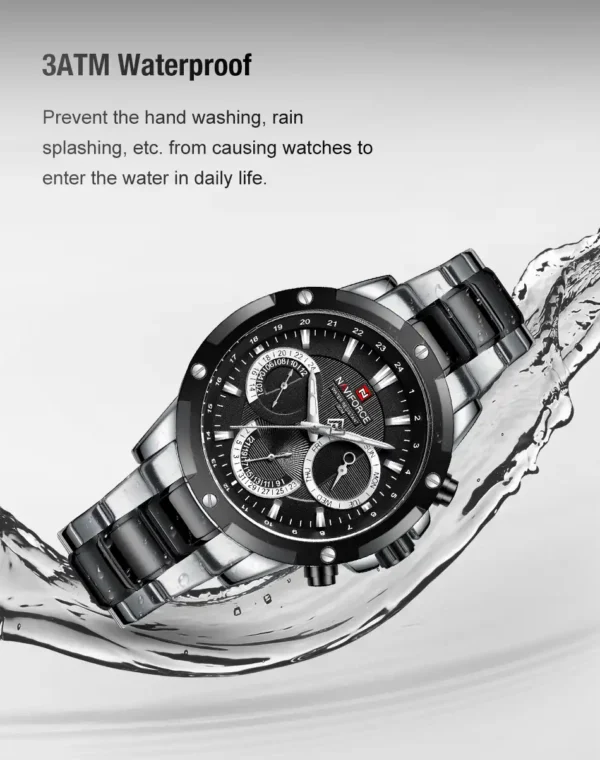 ساعت مچی مردانه نیوی فورس مدل NF9196 مشکی