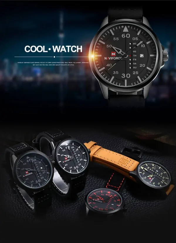 ساعت مچی مردانه نیوی فورس مدل 9074 مشکی