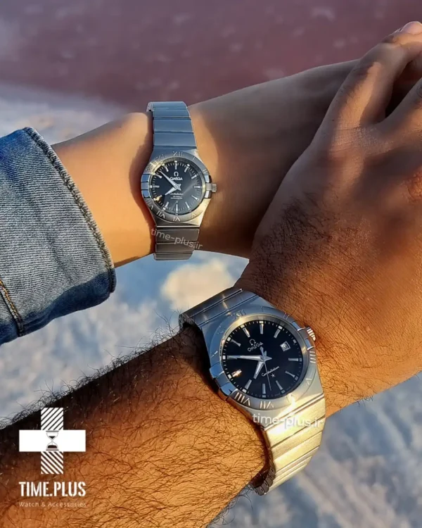 ساعت مچی ست زنانه و مردانه امگا مشکی