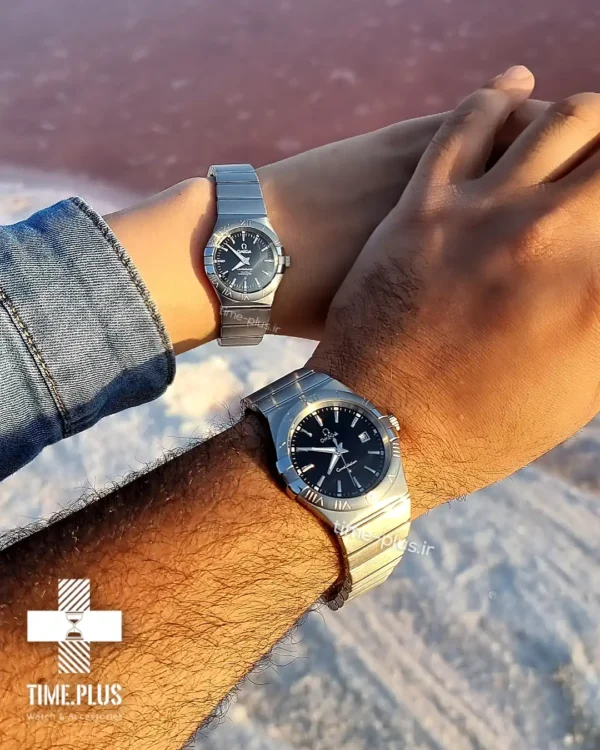 ساعت مچی ست زنانه و مردانه امگا مشکی