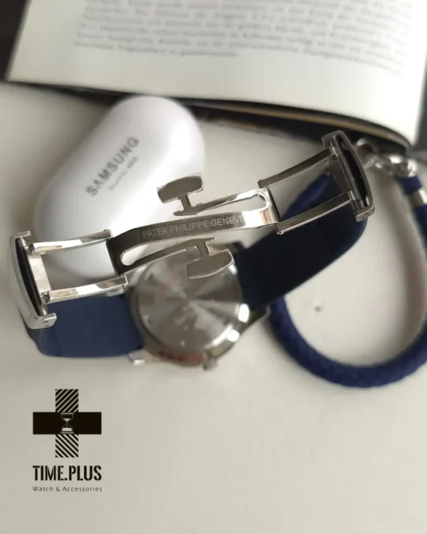 ساعت مچی مردانه پتک فیلیپ مدل آکوانات سرمه ای