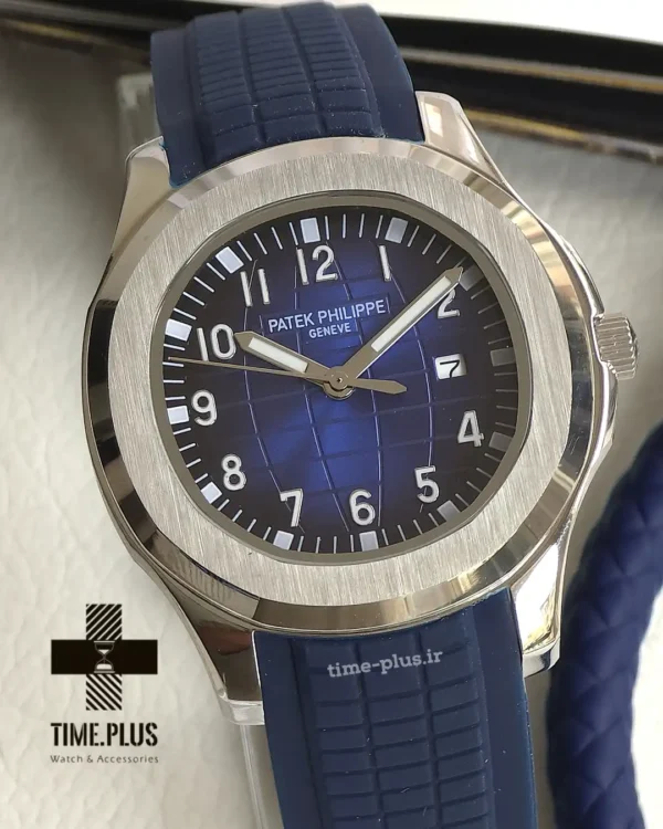 ساعت مچی مردانه پتک فیلیپ مدل آکوانات سرمه ای