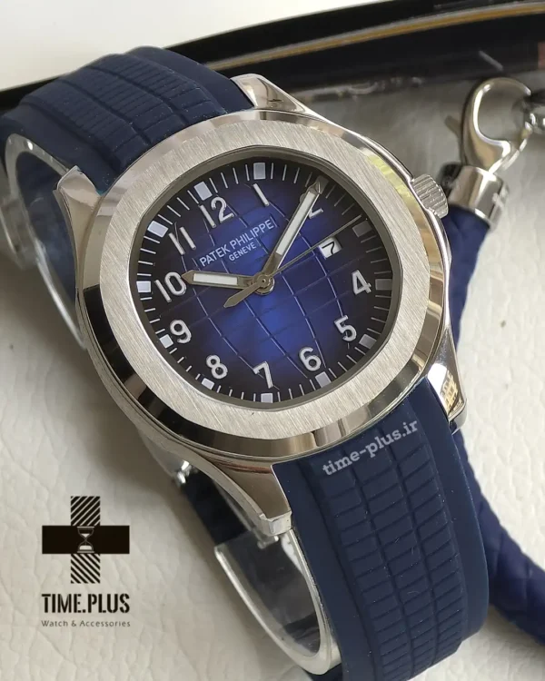 ساعت مچی مردانه پتک فیلیپ مدل آکوانات سرمه ای