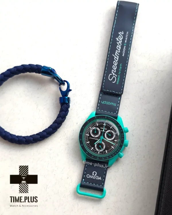 ساعت مچی مردانه امگاسواچ مدل Polar Lights مشکی سبز